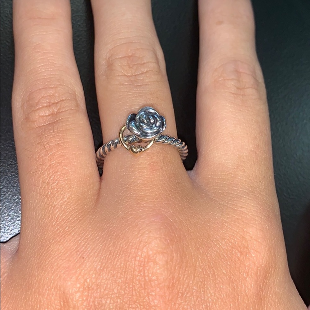 Pandora ring size 7 (54) two toned